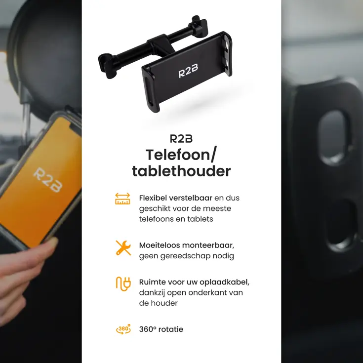 Stevige Tablet houder auto hoofdsteun