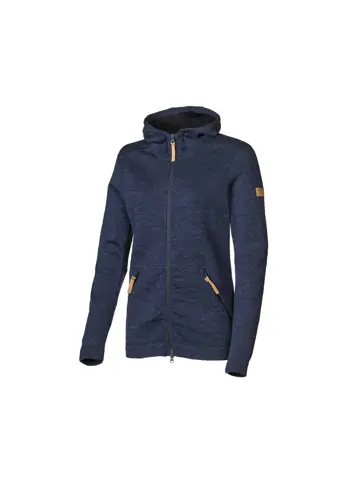 Dames wollen full-zip vest Vanja hood