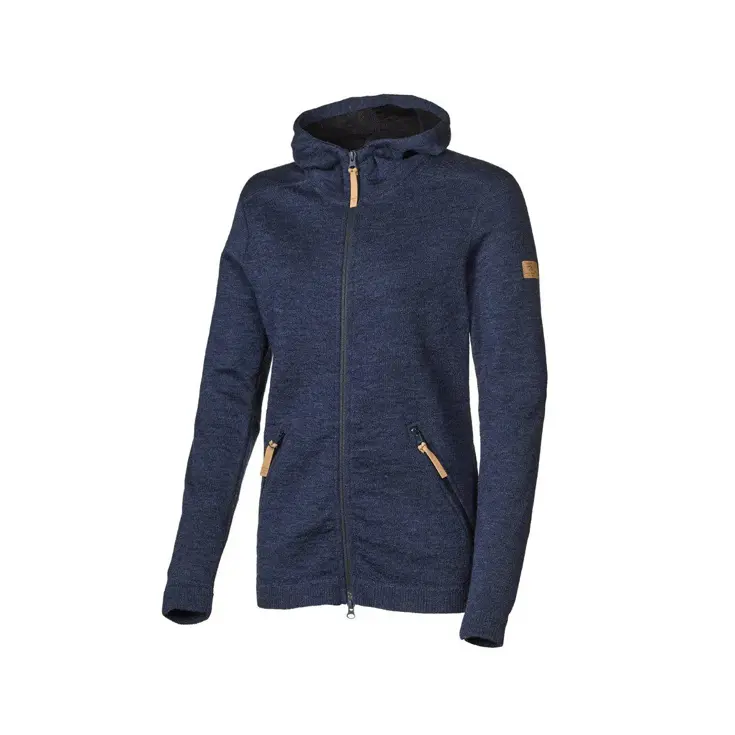 Dames wollen full-zip vest Vanja hood