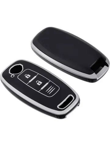 TPU Sleutelhoesje voor Nissan zwart D2