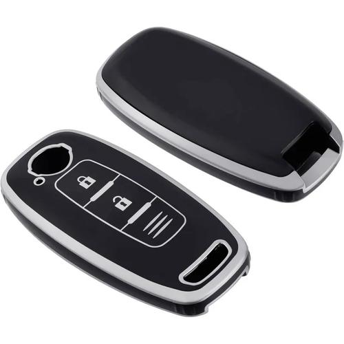 TPU Sleutelhoesje voor Nissan zwart D2
