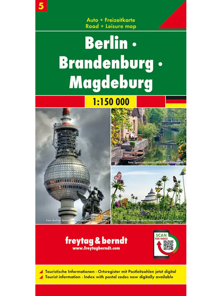 Wegenkaart Duitsland 05 Berlijn Brandenburg