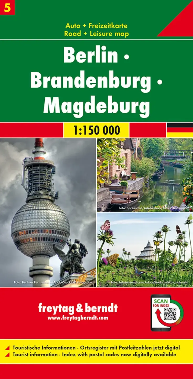 Wegenkaart Duitsland 05 Berlijn Brandenburg