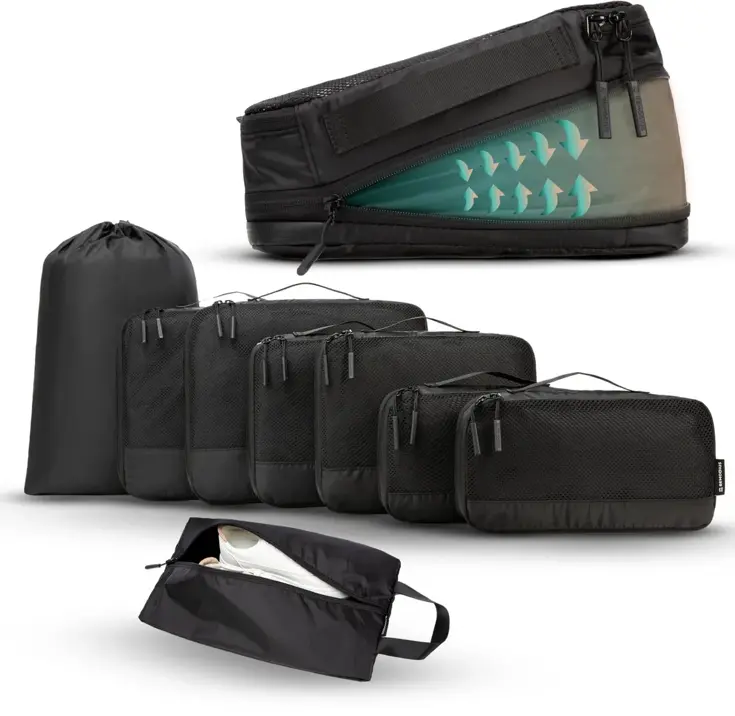 Remodius Packing Cubes Set 8-delig met Compressie
