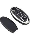 TPU Sleutelhoesje voor Nissan zwart A3C