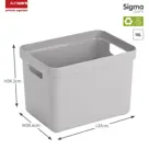 Sigma home - Opbergbox - 18L - 4-delig