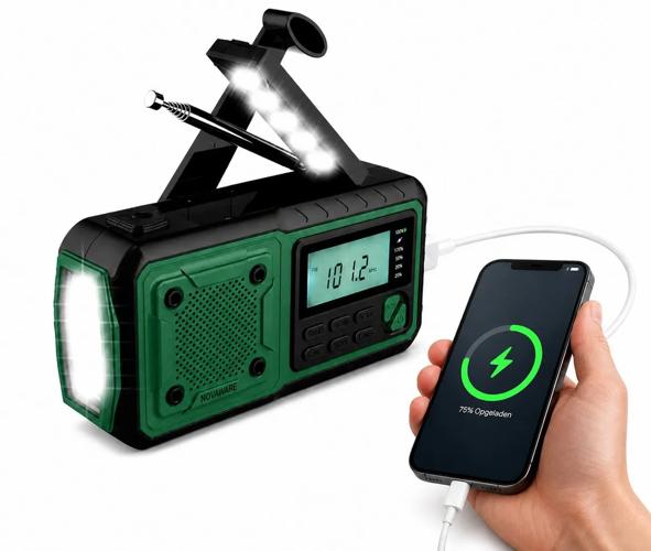 Noodradio FM/AM - 4400mAh - Solar Opwindbaar