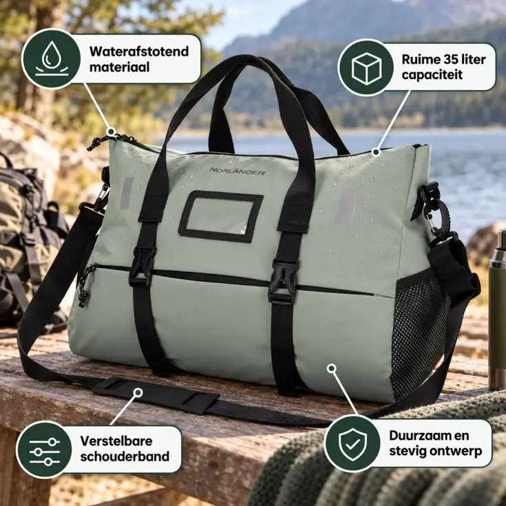 Sarek weekendtas 35L - 47 x 26 x 29 cm