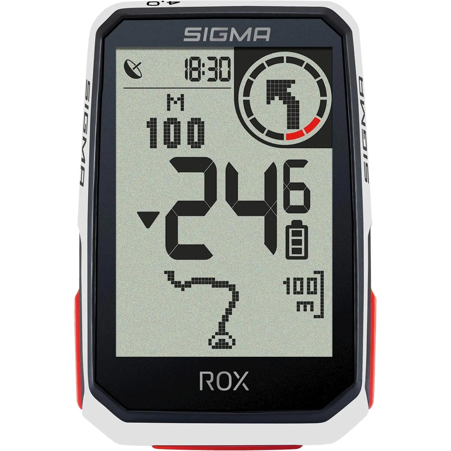 Sigma  fietscomputer ROX 4.0 GPS White  Zwart main product image