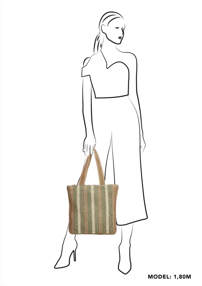 Natural Life - Strandtas - Shopper - Streep