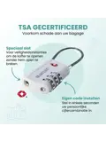 Travelnet TSA Reisslot met Cijfercode Set van 2
