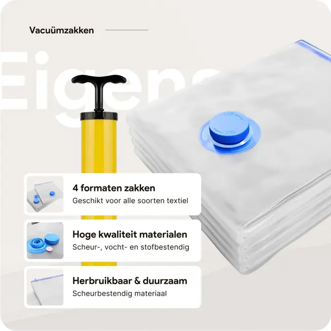 Vacuumzakken kleding & dekbedden – 14-delige set
