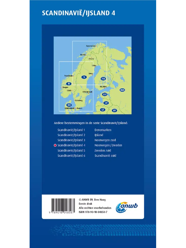 ANWB Wegenkaart Noorwegen en Zweden