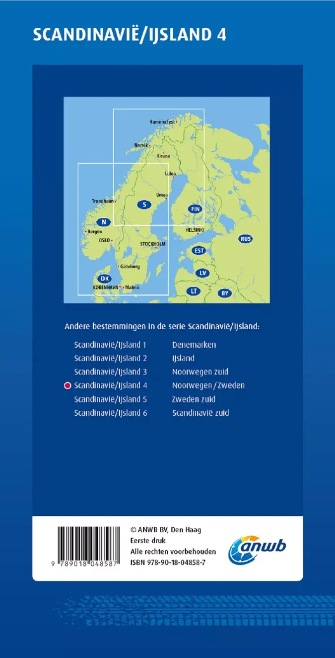 ANWB Wegenkaart Noorwegen en Zweden