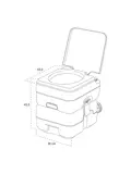 ProPlus Draagbaar Toilet - Zithoogte 42 cm