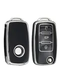 TPU Sleutelhoesje VW - Skoda - Seat Cupra zwart A3