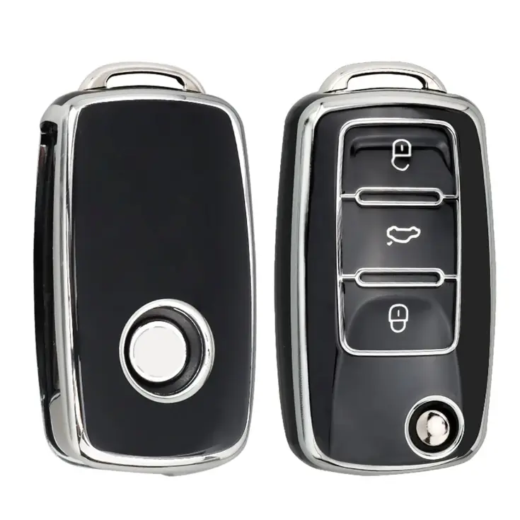 TPU Sleutelhoesje VW - Skoda - Seat Cupra zwart A3