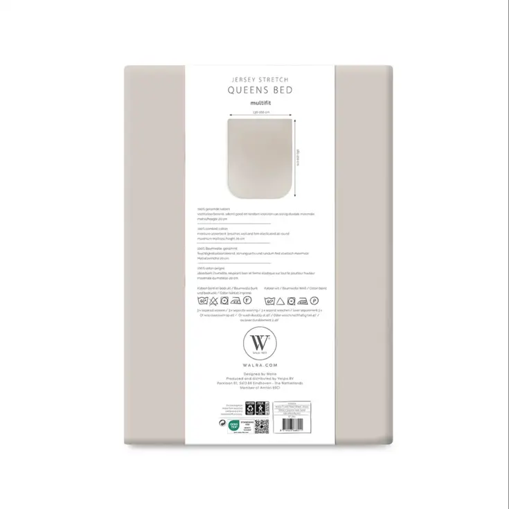 Jersey hoeslaken queens bed