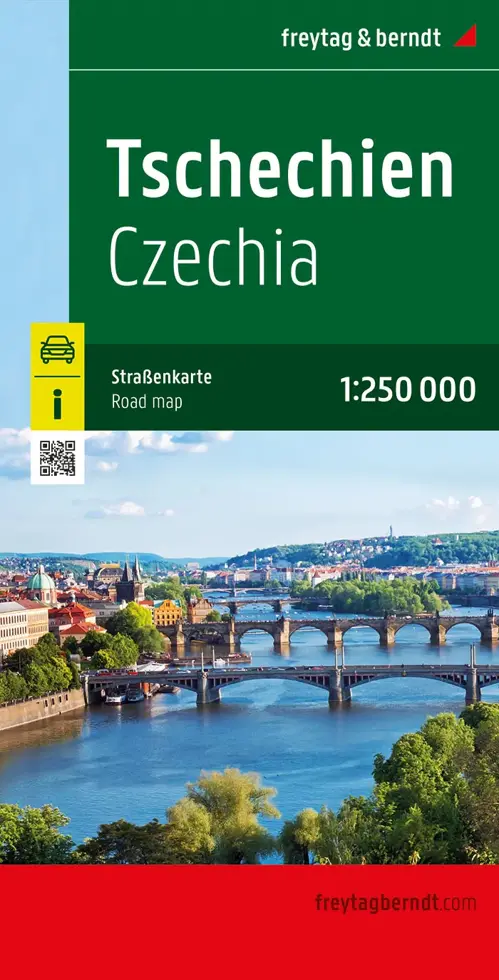 Wegenkaart Tsjechië 2-zijdig 1:250.000