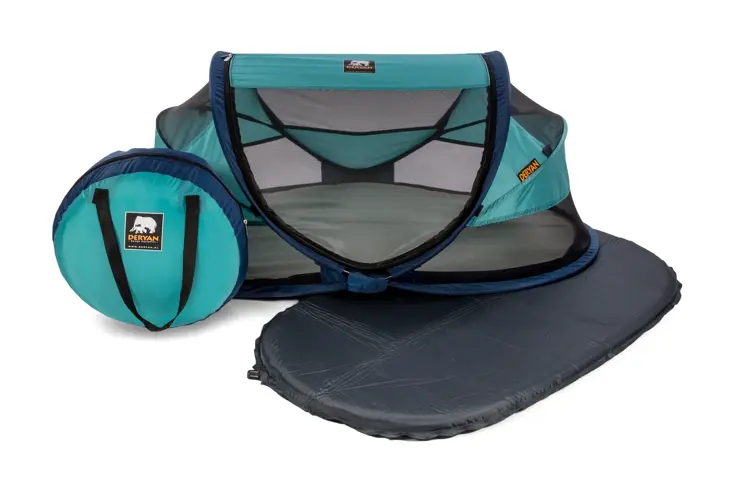 Baby luxe campingbedje - Zelfopblaasbare matras