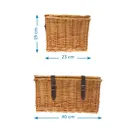 BRN natuurlijke rieten mand met deksel, Mini
