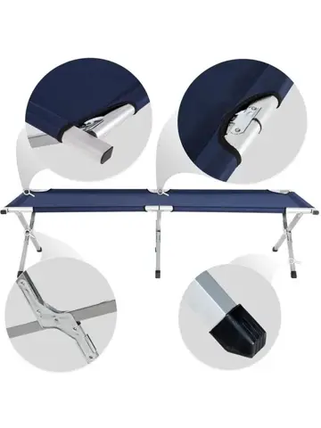 Inklapbaar veldbed  - 190 x 64 x 45 cm