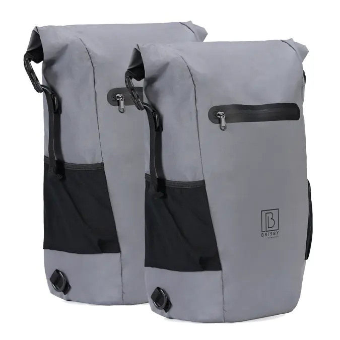 Brisby 40-52L 3-in-1 rolltop fietstassen