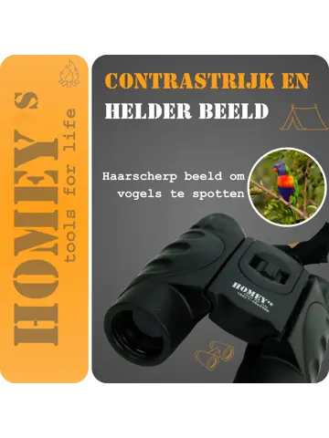 Homey’s Compact Verrekijker – Dakkant – 08x25