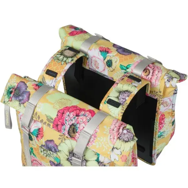 Basil Dubbele Fietstas Bloom Field 35 Liter