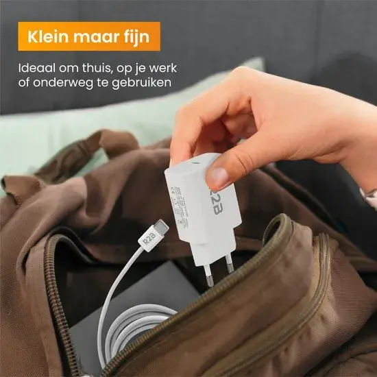 USB-C Kabel 2 meter met USB-C Adapter