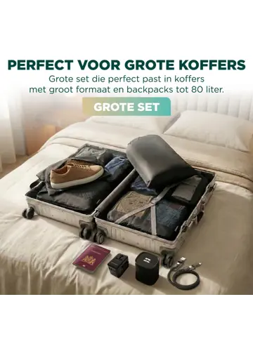 Remodius Packing Cubes Set 8-delig met Compressie