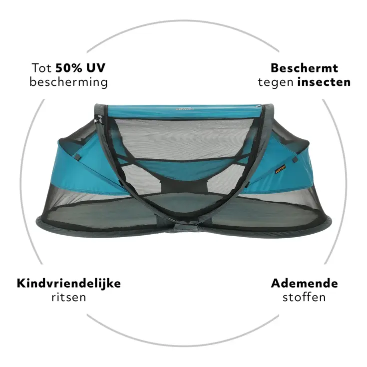 Baby luxe campingbedje - Zelfopblaasbare matras