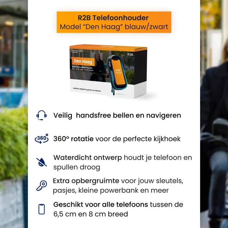 Telefoonhouder Fiets en Motor Waterdicht