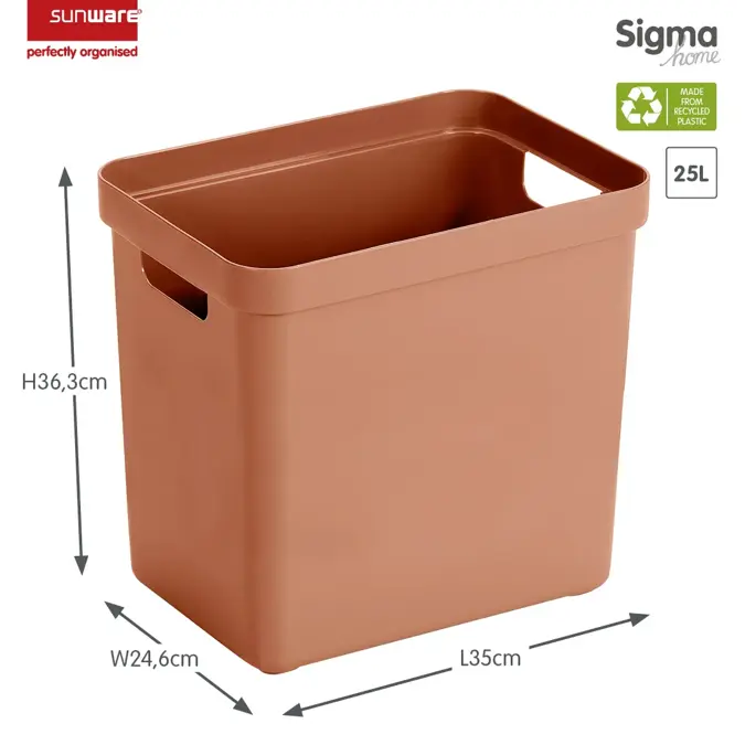 Sigma home - Opbergbox - 25L - 4-delig
