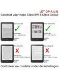 Ereader Hoesje - Origami Case Kobo Clara BW