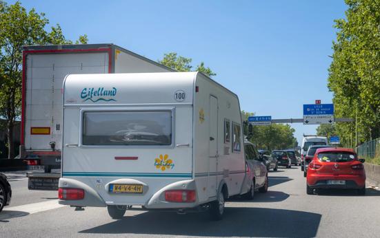 Drukte op de weg door vakantie-uittocht