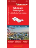 Kaart National 731 Tsjechië - Slowakije