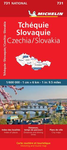 Kaart National 731 Tsjechië - Slowakije