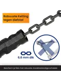Fietsslot Reflecterend - 115 cm - Kettingslot