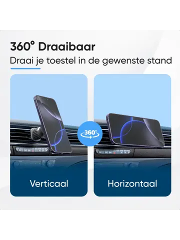 MagSafe Telefoonhouder Auto - Zwart