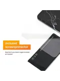 R2B iPhone 15 Hoesje Marmer + Screenprotector