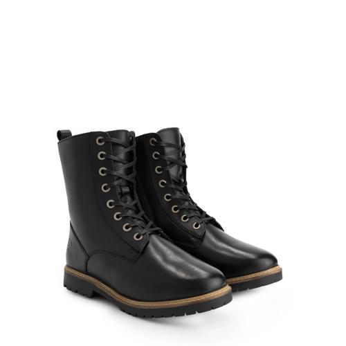 Trysil Dames - Veterboots met rits - Wol gevoerd