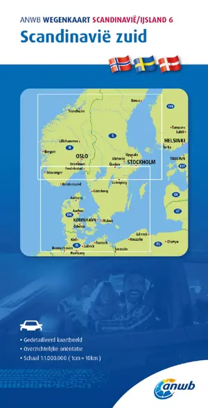 ANWB Wegenkaart Scandinavie-Zuid