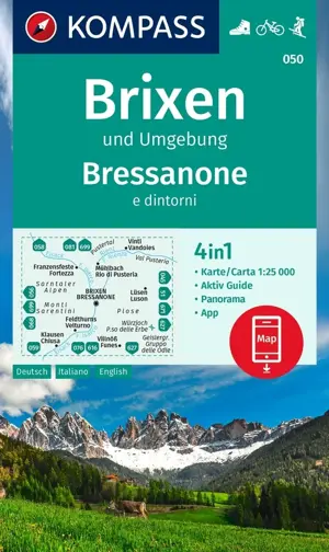 Wandelkaart WK050 Brixen und Umgebung