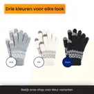 R2B Touchscreen Handschoenen Winter - Zwart