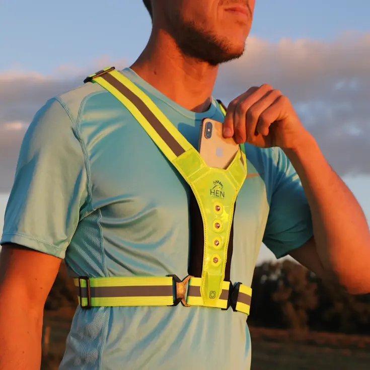 Hardloopvest USB telefoonhouder