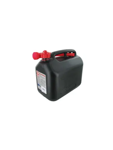 Jerrycan 10L zwart met schenktuit