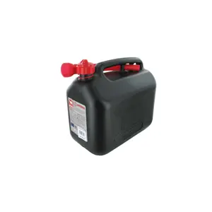 Jerrycan 10L zwart met schenktuit
