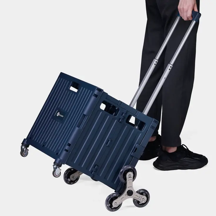Boodschappenkrat - 50L - Trapwielen