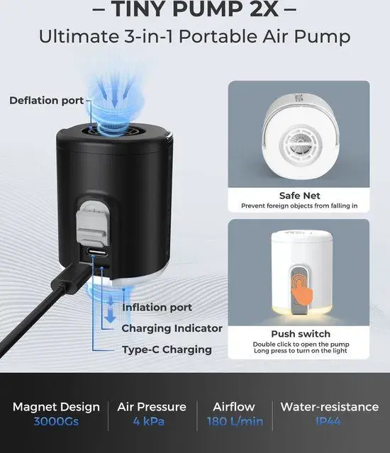 Flextail - Luchtbedpomp - Tiny Pump X2